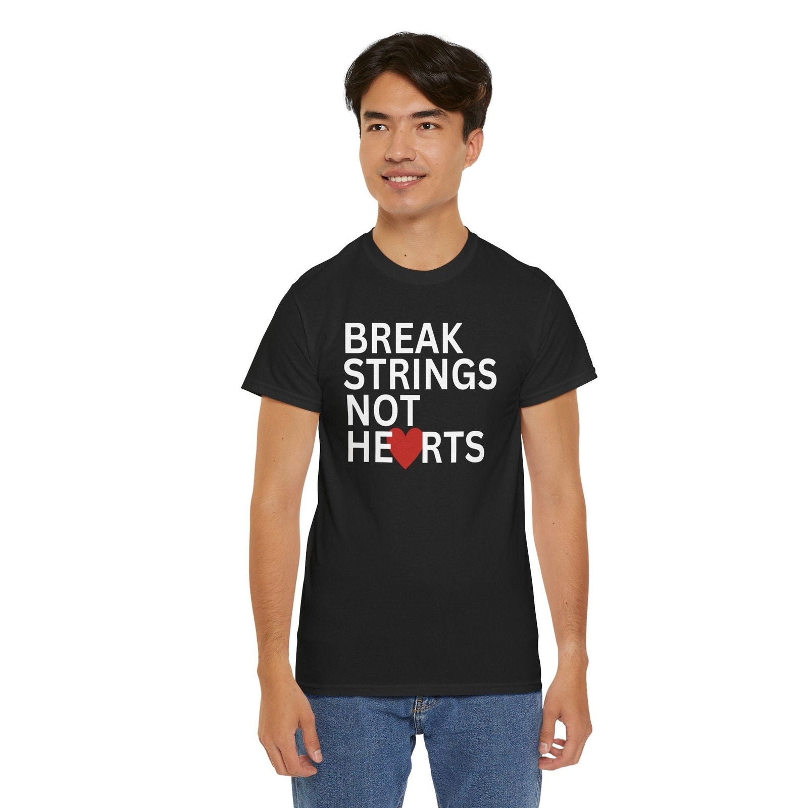 BREAK STRINGS NOT HEARTS - Tennis Basic Tee - GRANDSLAM PH
