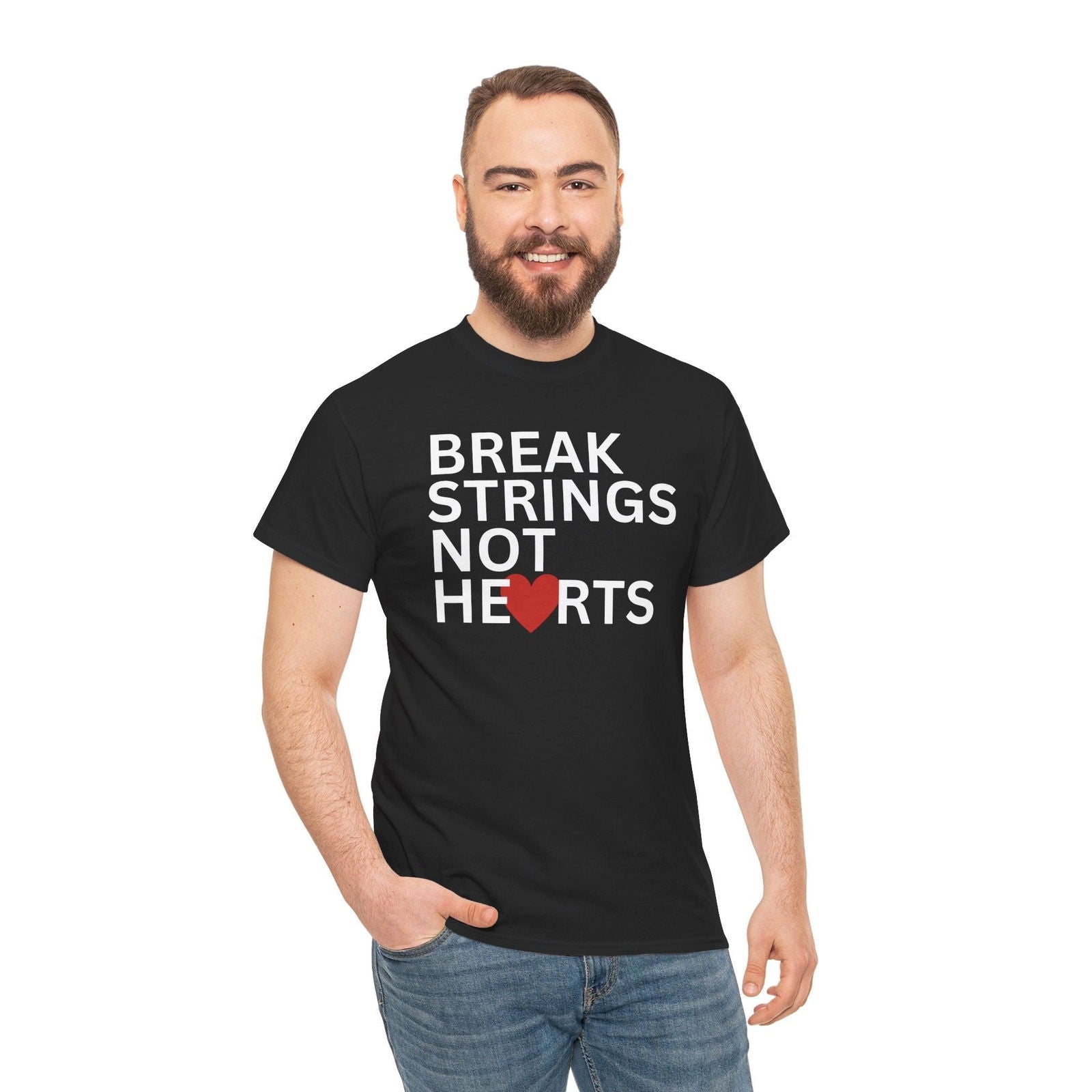 BREAK STRINGS NOT HEARTS - Tennis Basic Tee - GRANDSLAM PH