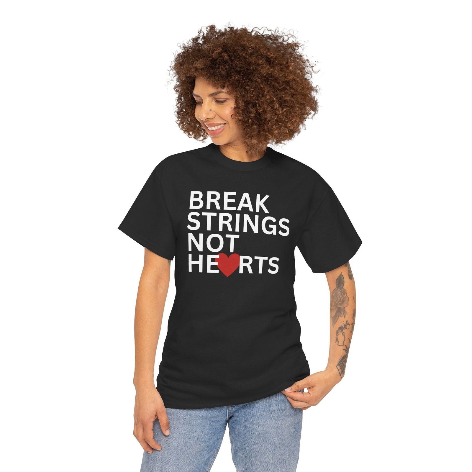 BREAK STRINGS NOT HEARTS - Tennis Basic Tee - GRANDSLAM PH