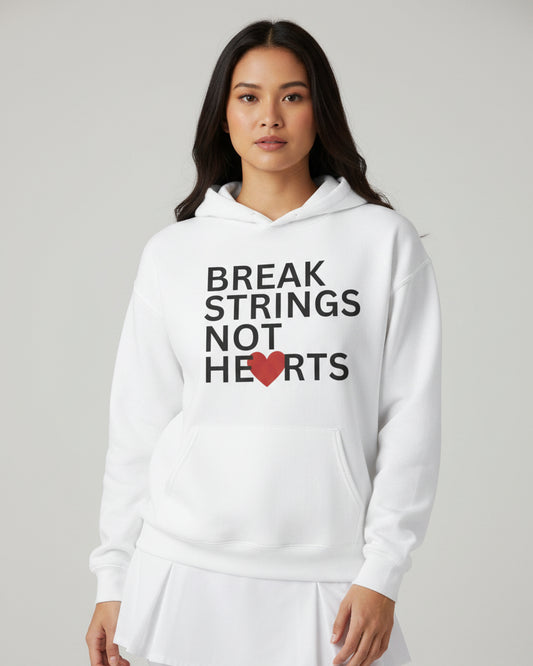 BREAK STRINGS NOT HEARTS - Tennis Hoodie - GRANDSLAM PH