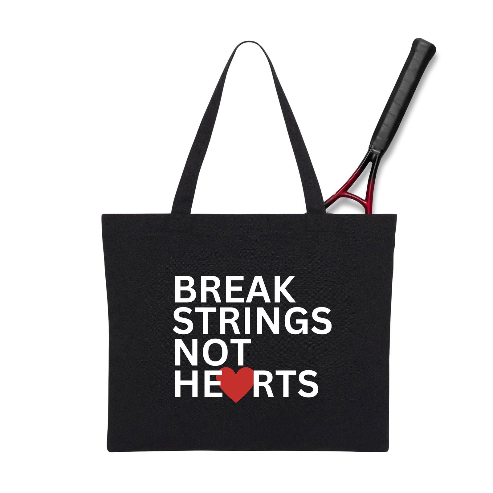 BREAK STRINGS NOT HEARTS - Tennis Tote Bag - GRANDSLAM PH