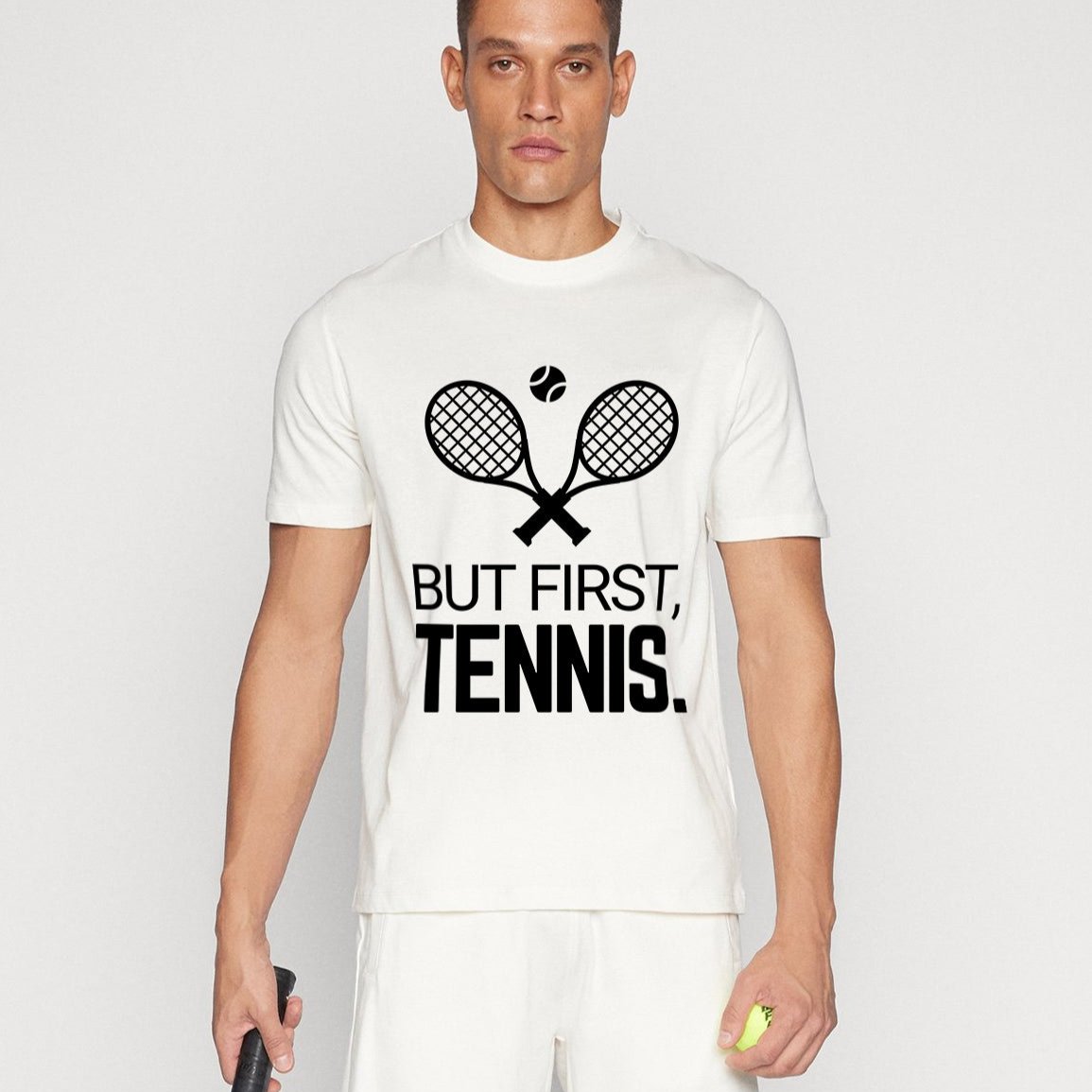 BUT FIRST, TENNIS 2 - Tennis Basic Tee