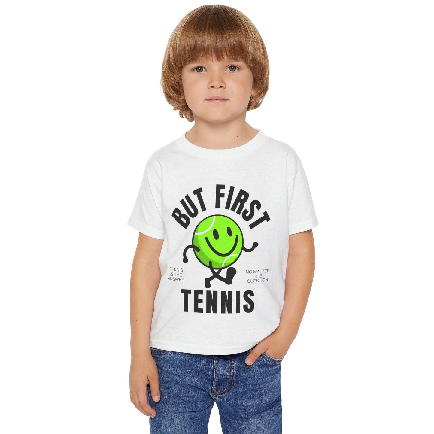 BUT FIRST, TENNIS 1 - Kids Tee - GRANDSLAM PH
