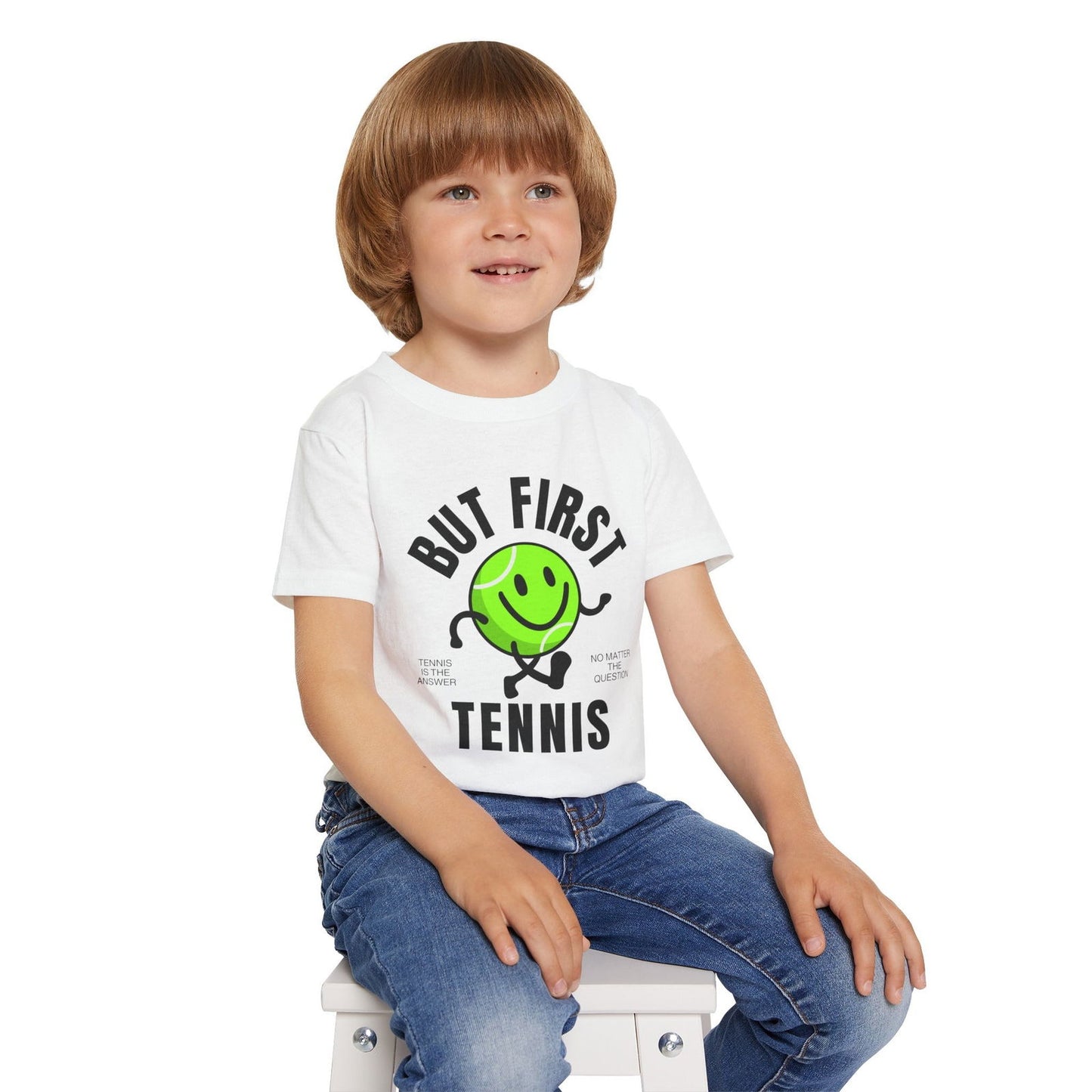 BUT FIRST, TENNIS 1 - Kids Tee - GRANDSLAM PH
