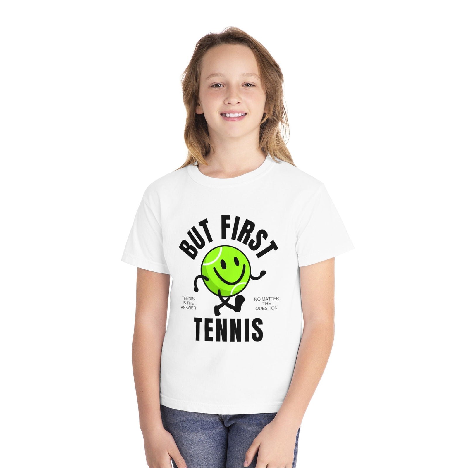 BUT FIRST, TENNIS 1 - Kids Tee - GRANDSLAM PH