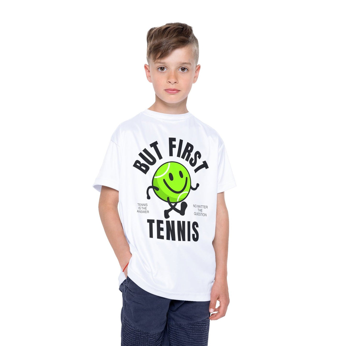 BUT FIRST, TENNIS 1 - Kids Tee - GRANDSLAM PH