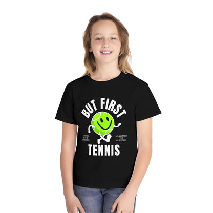 BUT FIRST, TENNIS 1 - Kids Tee - GRANDSLAM PH