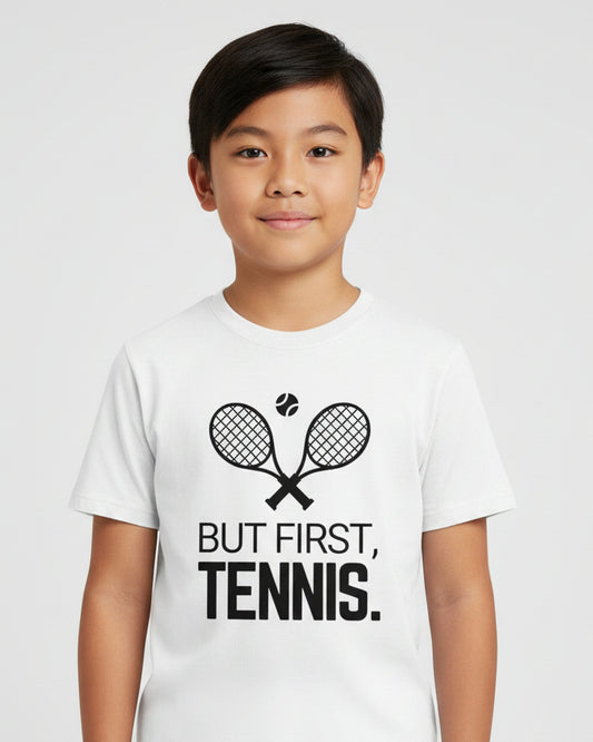 BUT FIRST, TENNIS 2 - Kids Tee - GRANDSLAM PH