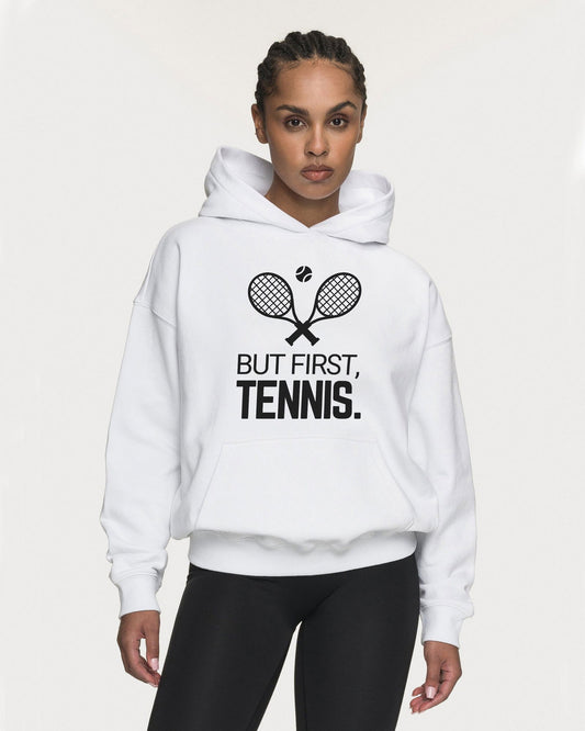 BUT FIRST, TENNIS 2 - Tennis Hoodie - GRANDSLAM PH