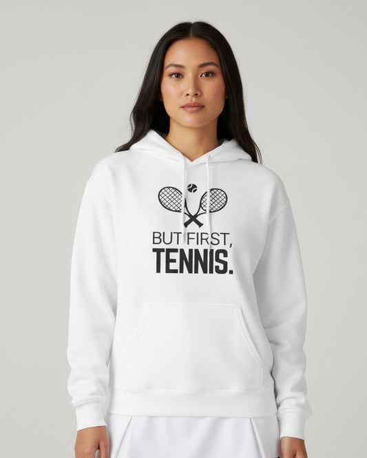 BUT FIRST, TENNIS 2 - Tennis Hoodie - GRANDSLAM PH