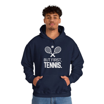 BUT FIRST, TENNIS 2 - Tennis Hoodie - GRANDSLAM PH