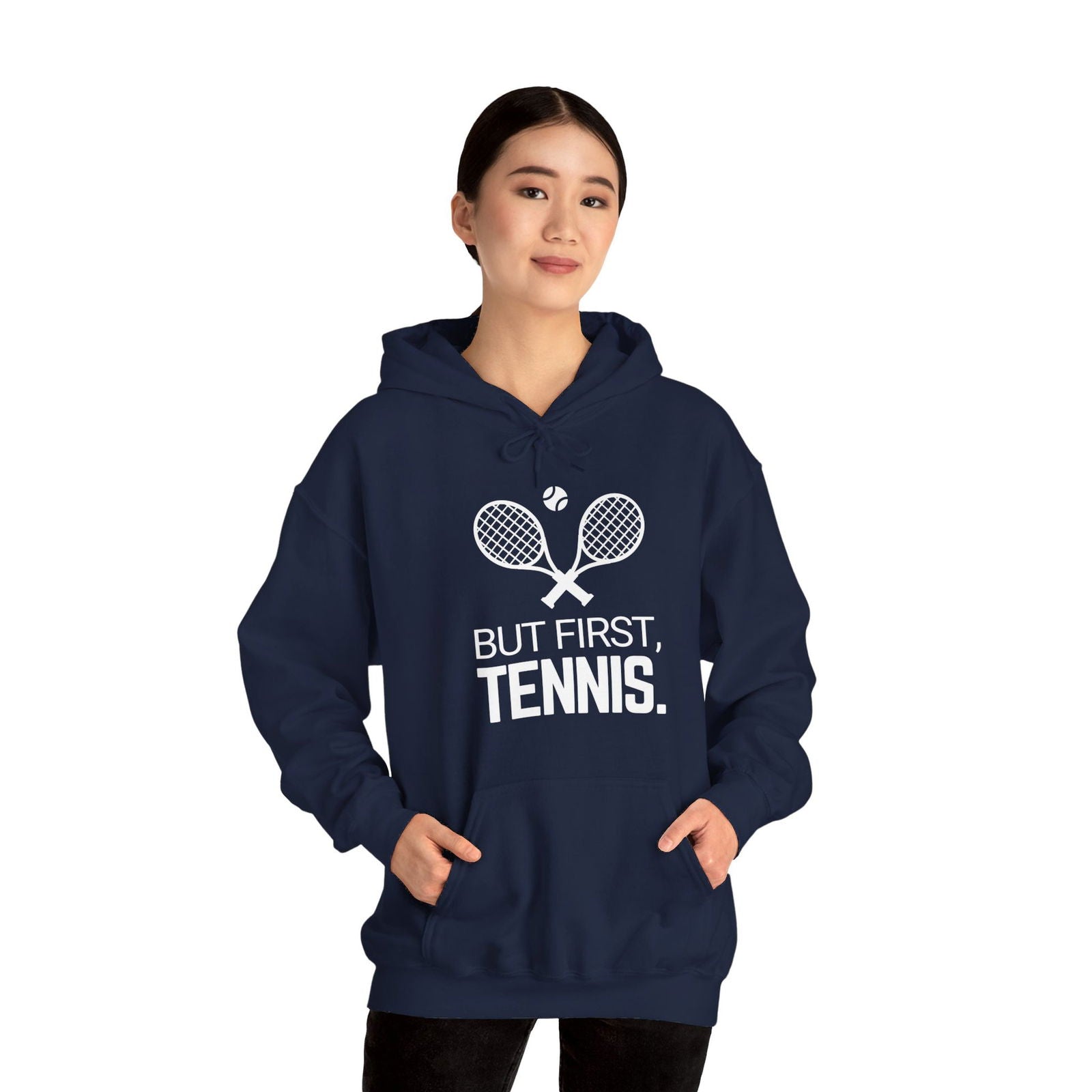 BUT FIRST, TENNIS 2 - Tennis Hoodie - GRANDSLAM PH