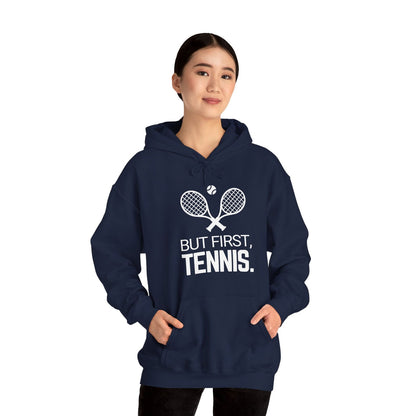 BUT FIRST, TENNIS 2 - Tennis Hoodie - GRANDSLAM PH