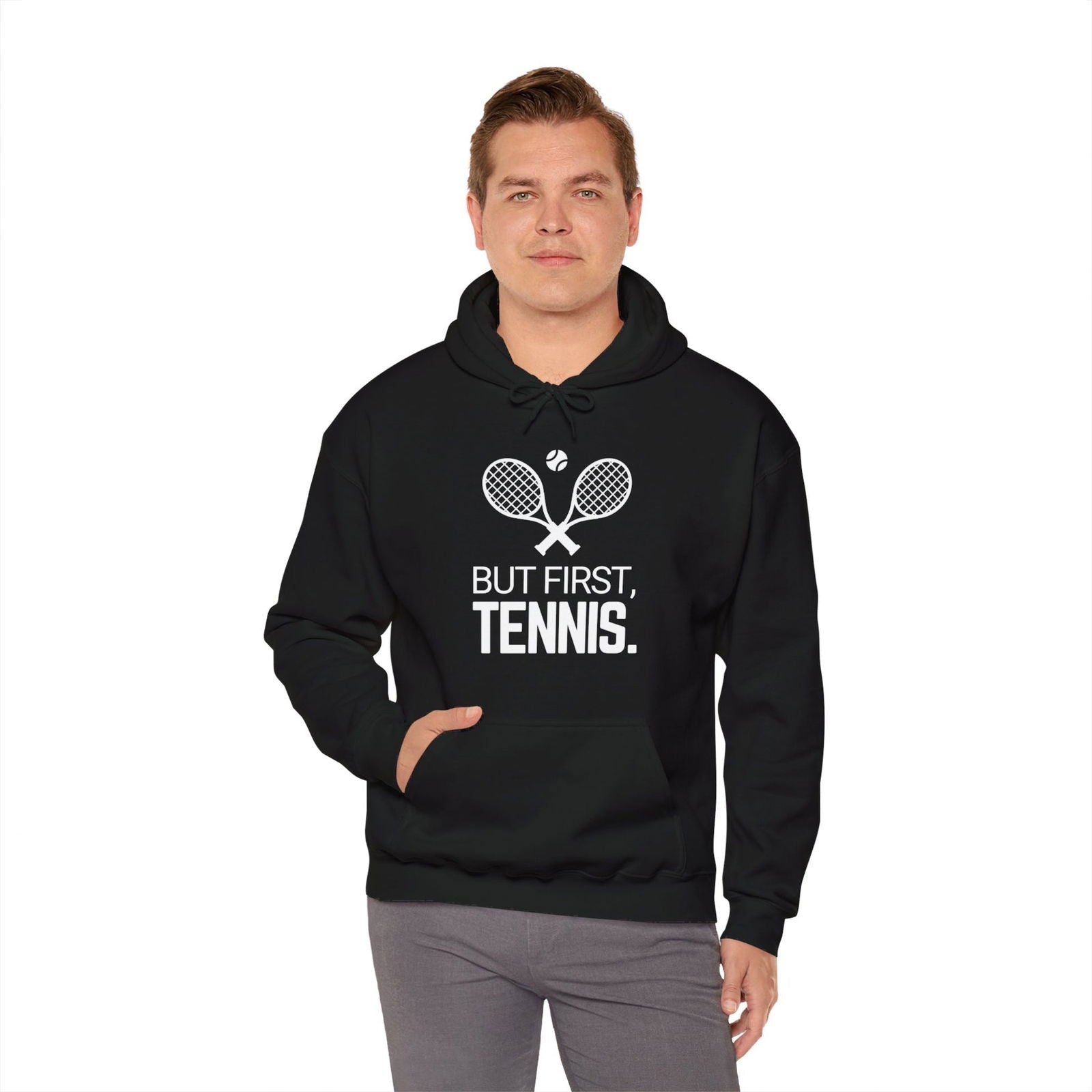 BUT FIRST, TENNIS 2 - Tennis Hoodie - GRANDSLAM PH