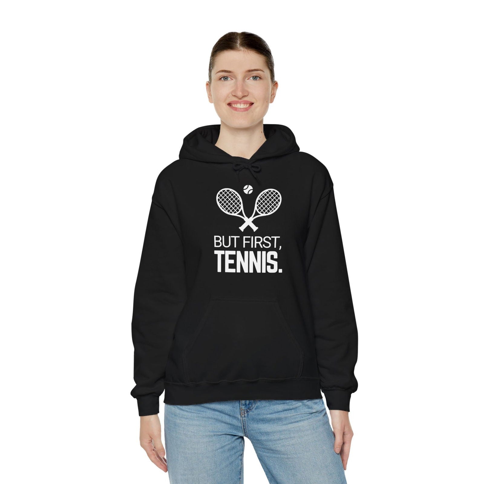 BUT FIRST, TENNIS 2 - Tennis Hoodie - GRANDSLAM PH