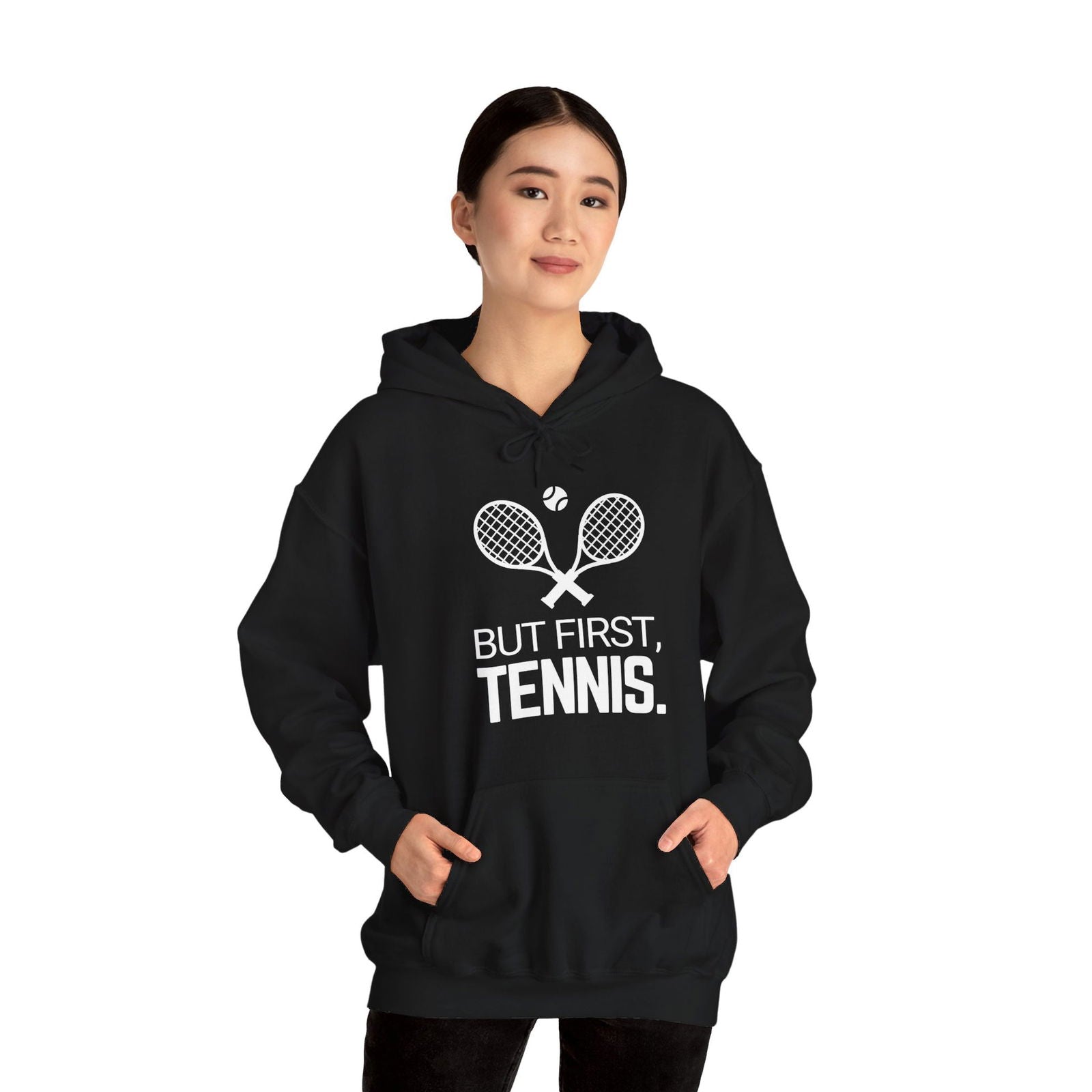 BUT FIRST, TENNIS 2 - Tennis Hoodie - GRANDSLAM PH