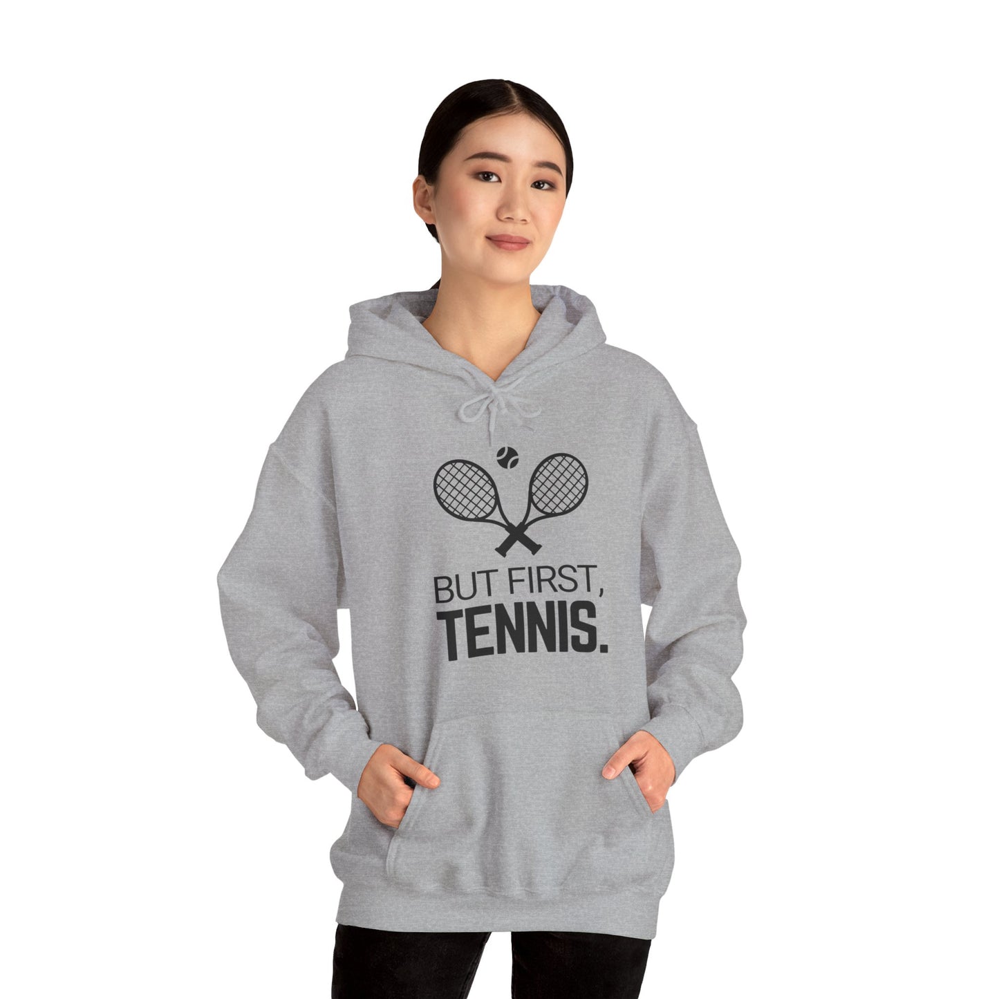 BUT FIRST, TENNIS 2 - Tennis Hoodie - GRANDSLAM PH