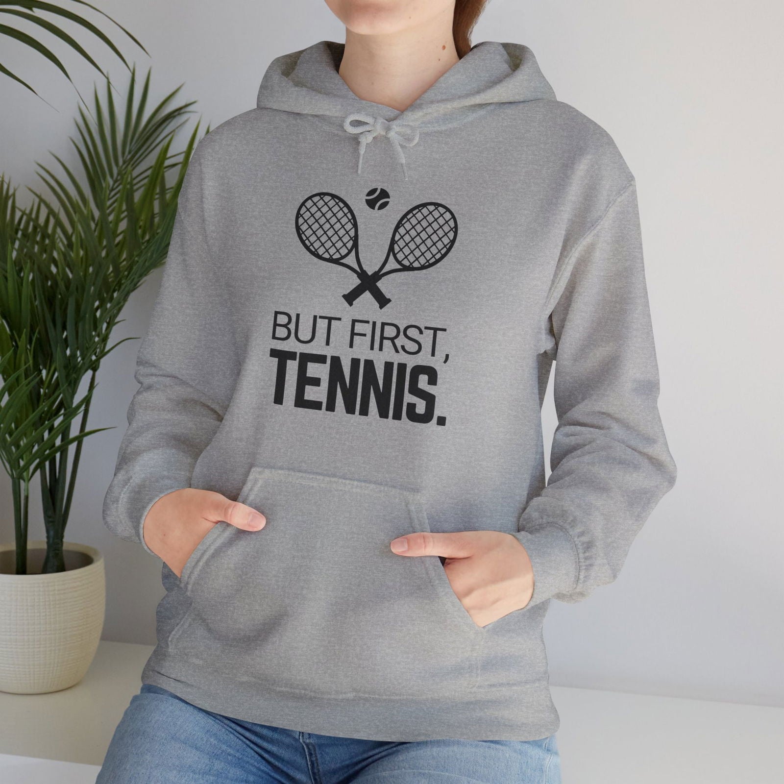 BUT FIRST, TENNIS 2 - Tennis Hoodie - GRANDSLAM PH