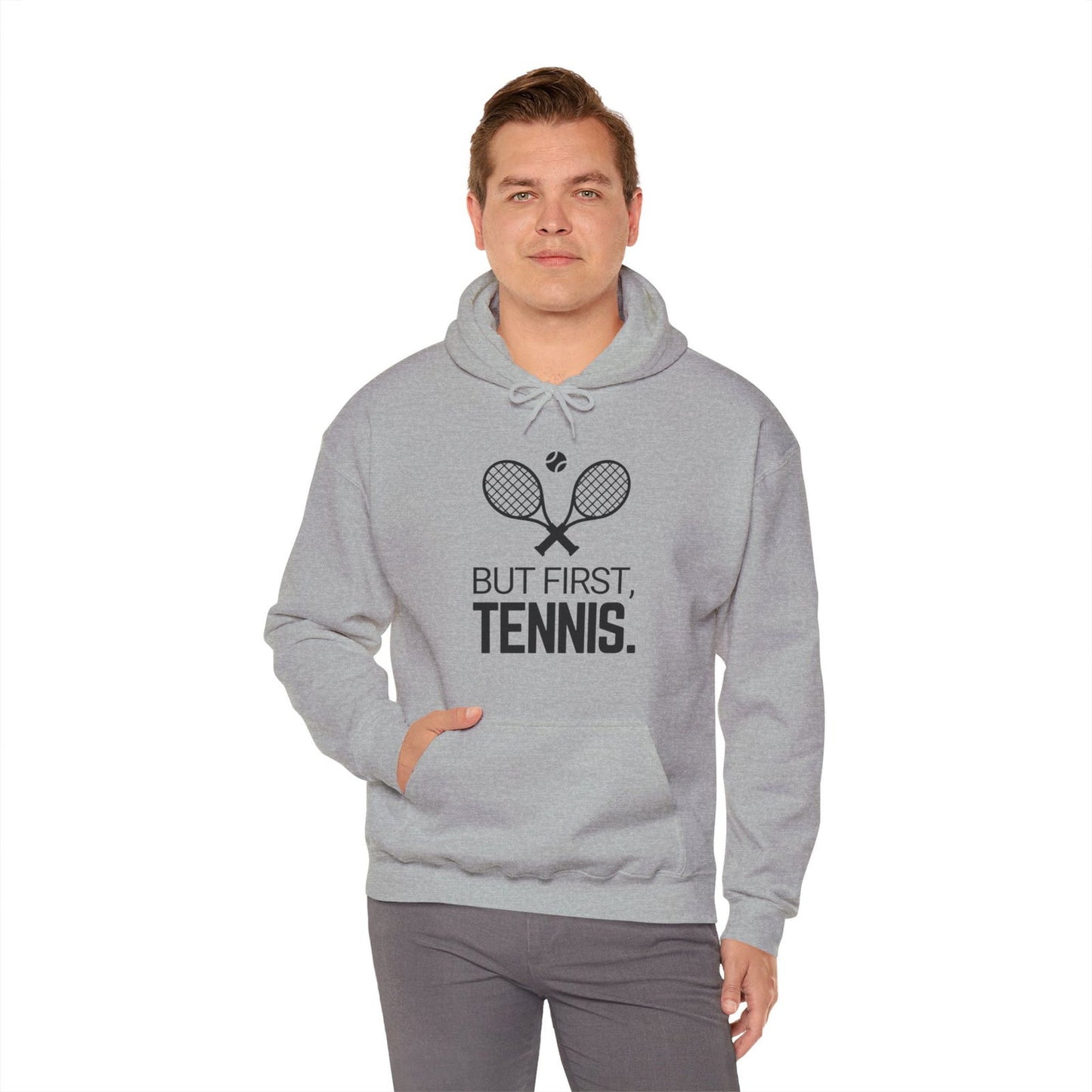 BUT FIRST, TENNIS 2 - Tennis Hoodie - GRANDSLAM PH
