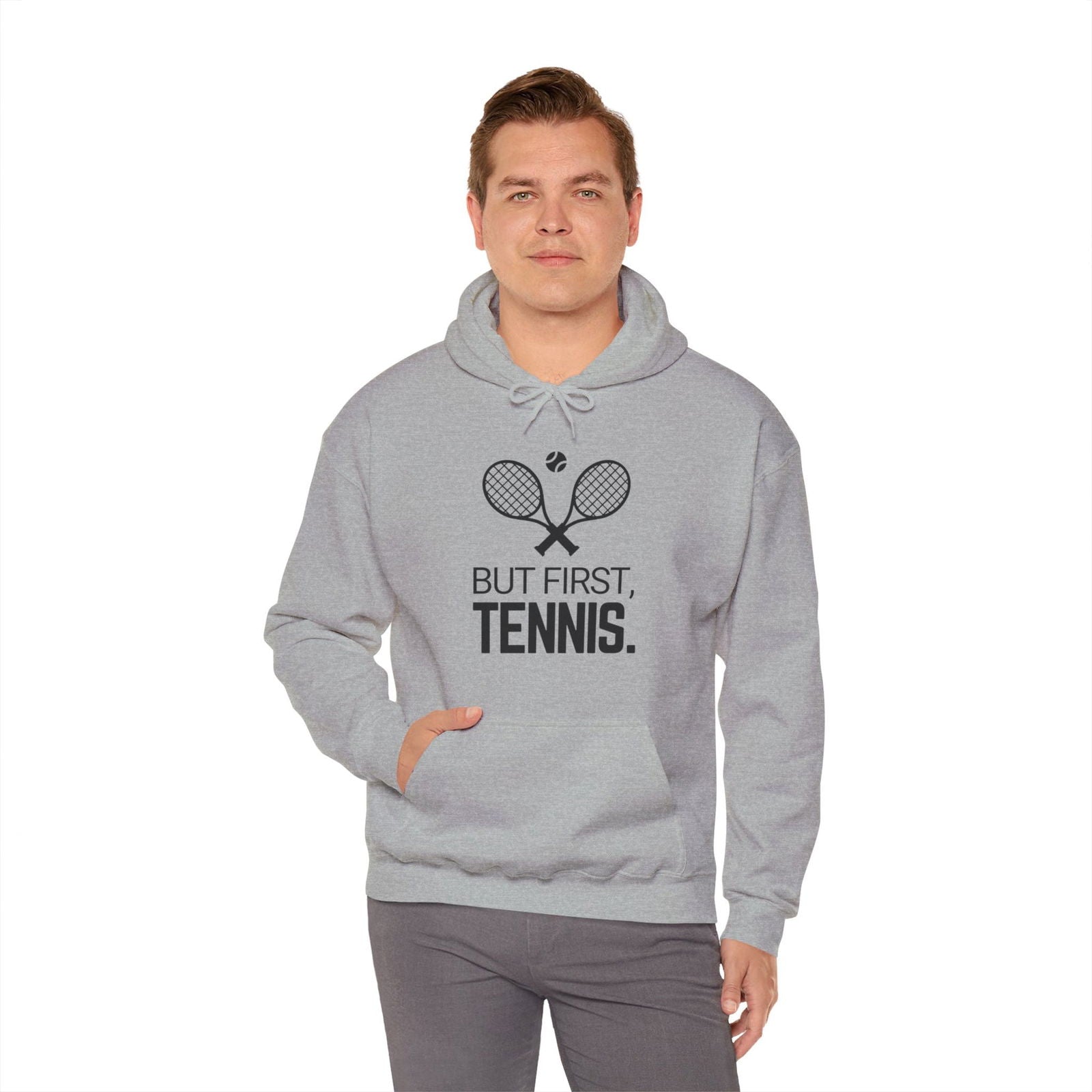 BUT FIRST, TENNIS 2 - Tennis Hoodie - GRANDSLAM PH