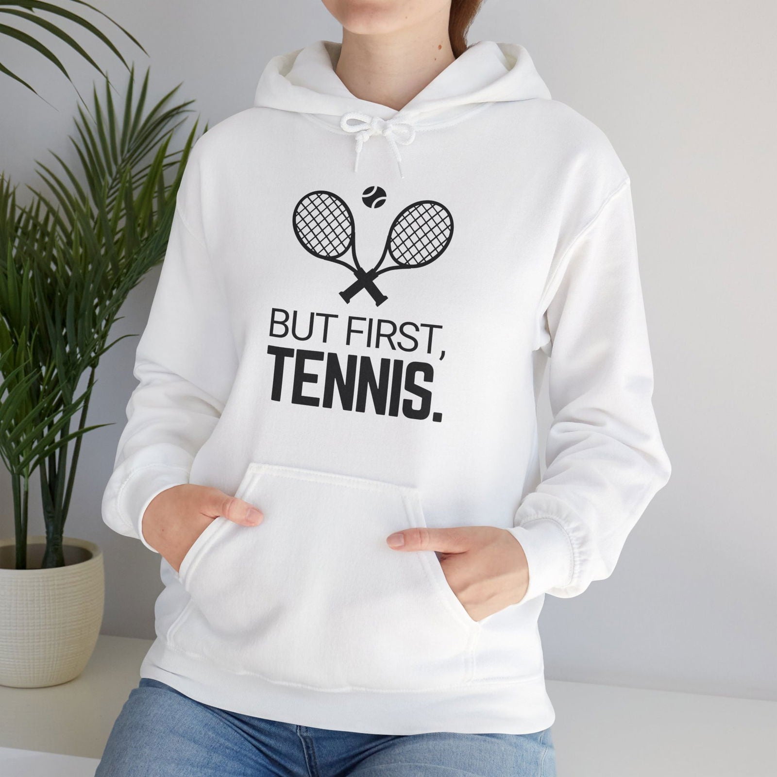 BUT FIRST, TENNIS 2 - Tennis Hoodie - GRANDSLAM PH