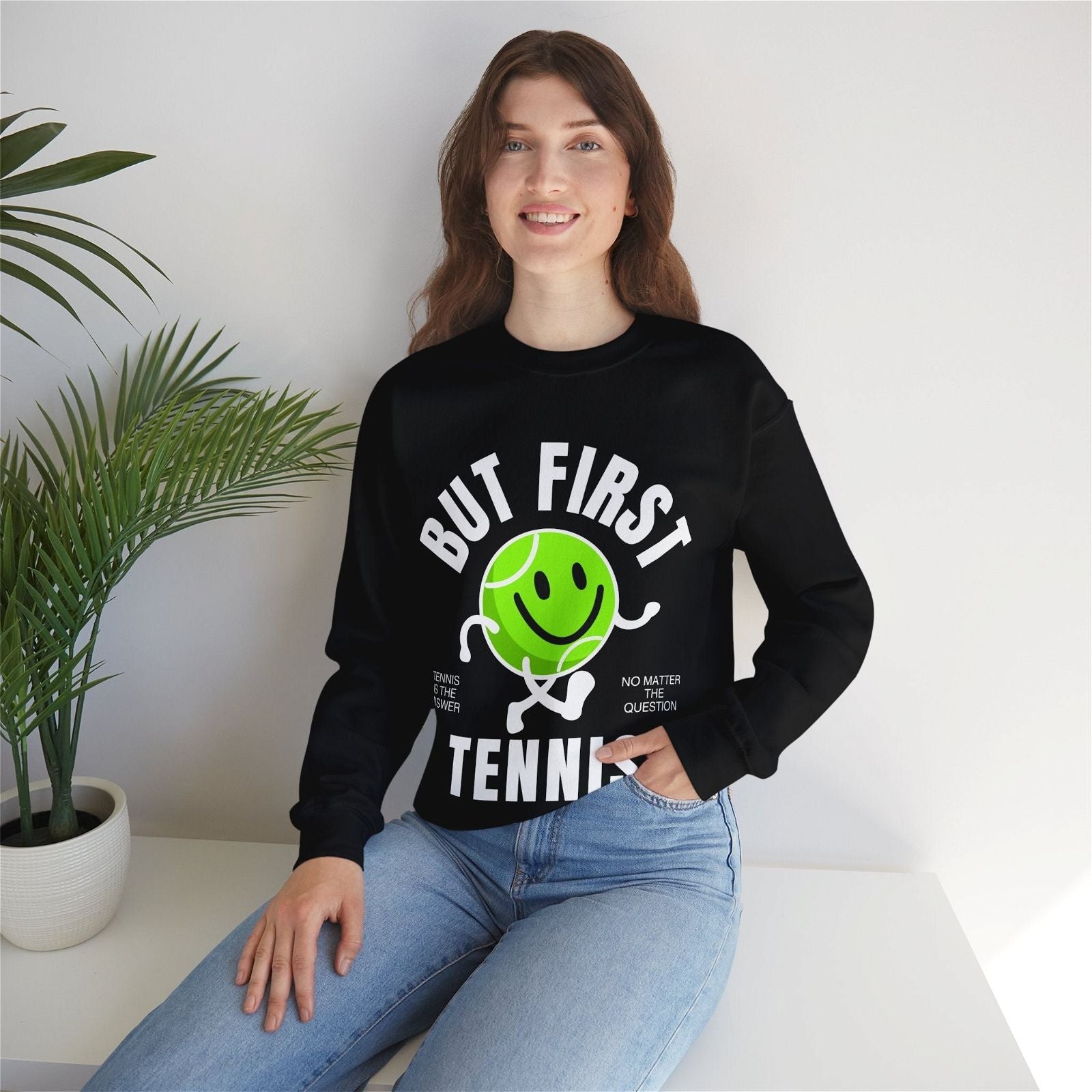 BUT FIRST, TENNIS SWEATSHIRT 1 - GRANDSLAM