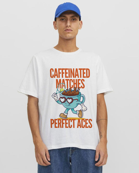 CAFFEINATED - Tennis Basic Tee - GRANDSLAM PH