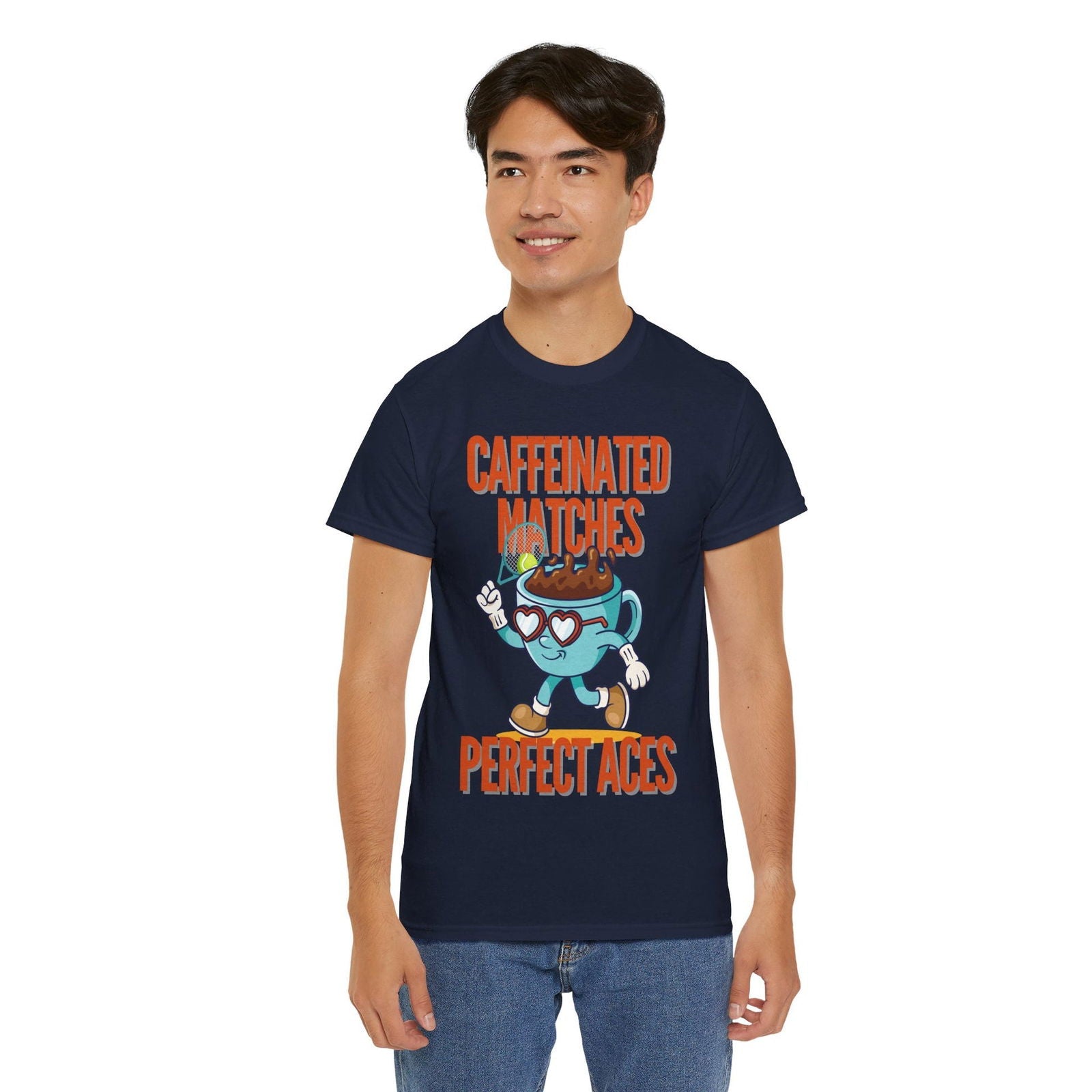 CAFFEINATED - Tennis Basic Tee - GRANDSLAM PH