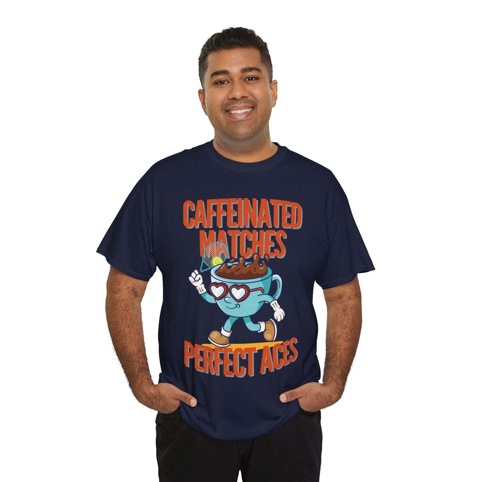 CAFFEINATED - Tennis Basic Tee - GRANDSLAM PH