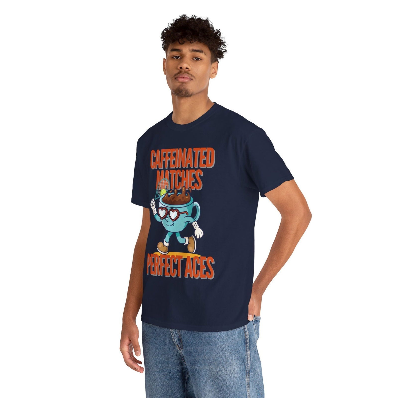 CAFFEINATED - Tennis Basic Tee - GRANDSLAM PH