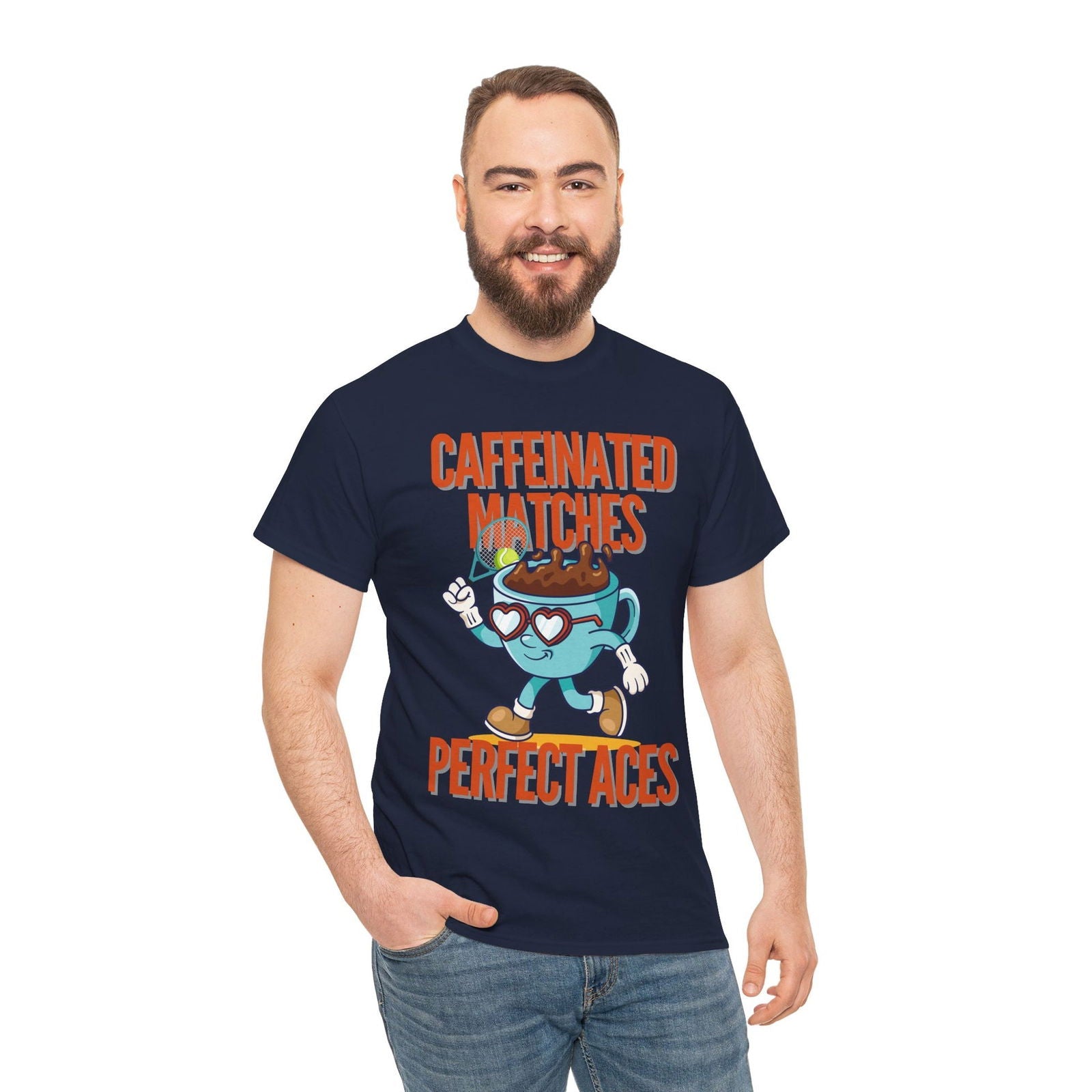 CAFFEINATED - Tennis Basic Tee - GRANDSLAM PH