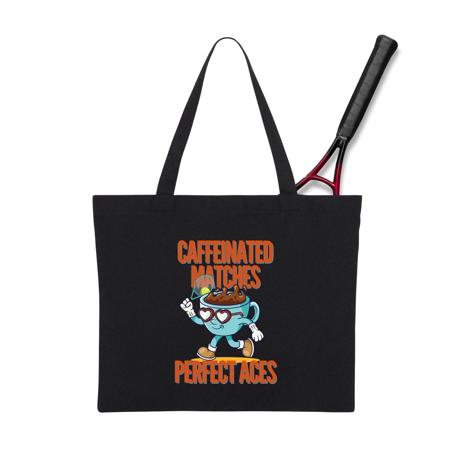 CAFFEINATED - Tennis Tote Bag - GRANDSLAM PH