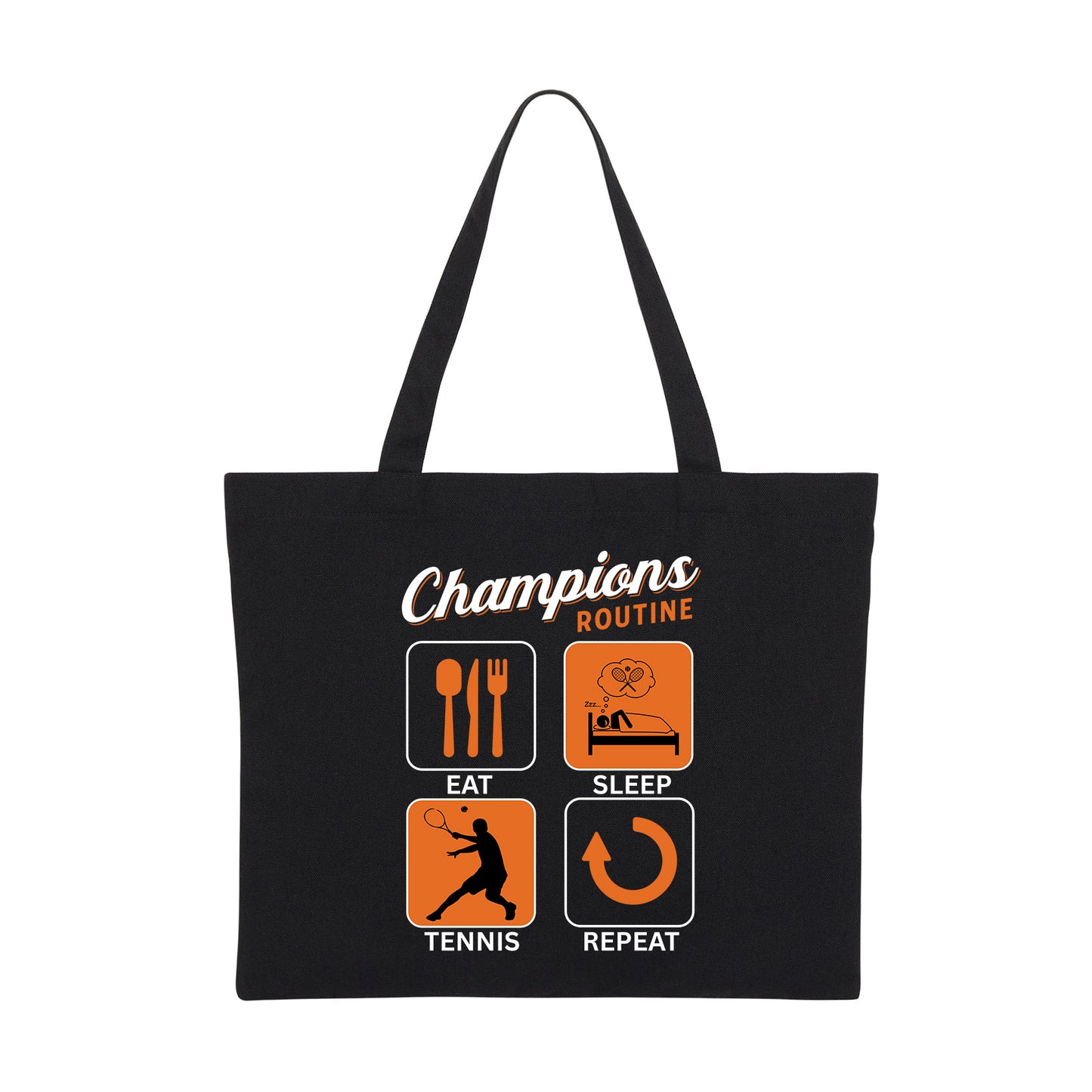 CHAMPIONS ROUTINE - Tennis (Tote Bag)