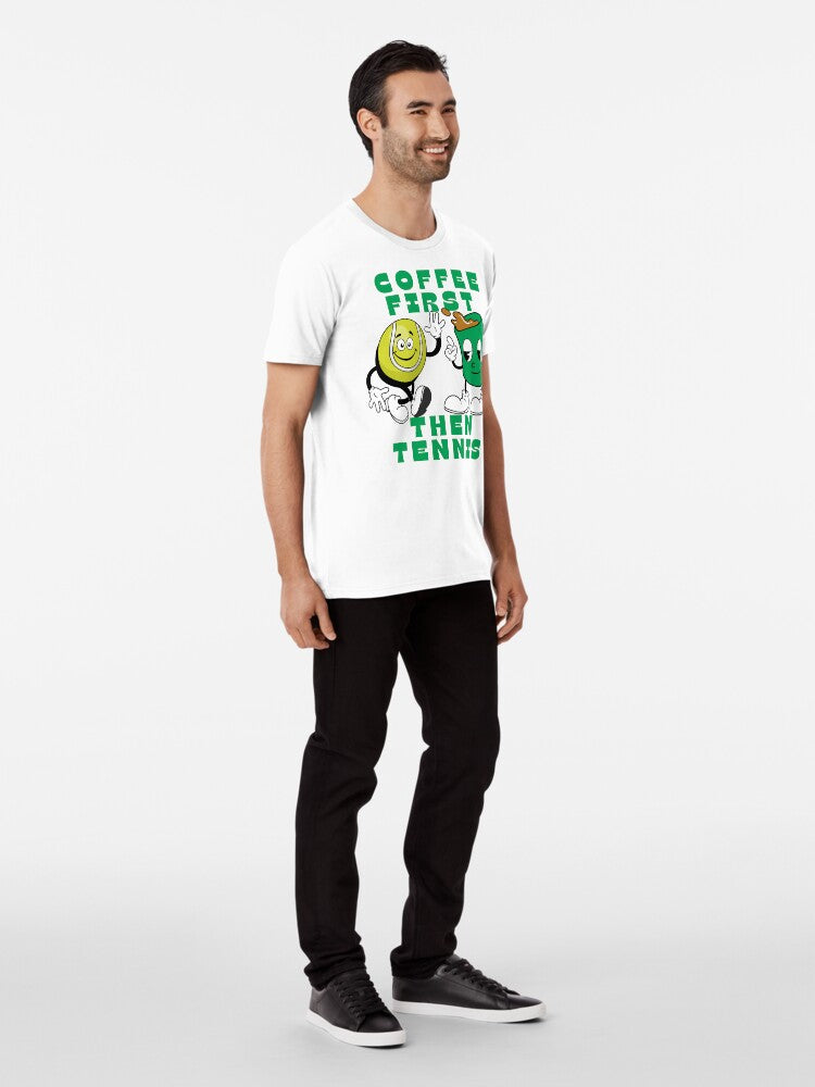 COFFEE FIRST, THEN TENNIS 1 - Tennis Basic Tee - GRANDSLAM PH