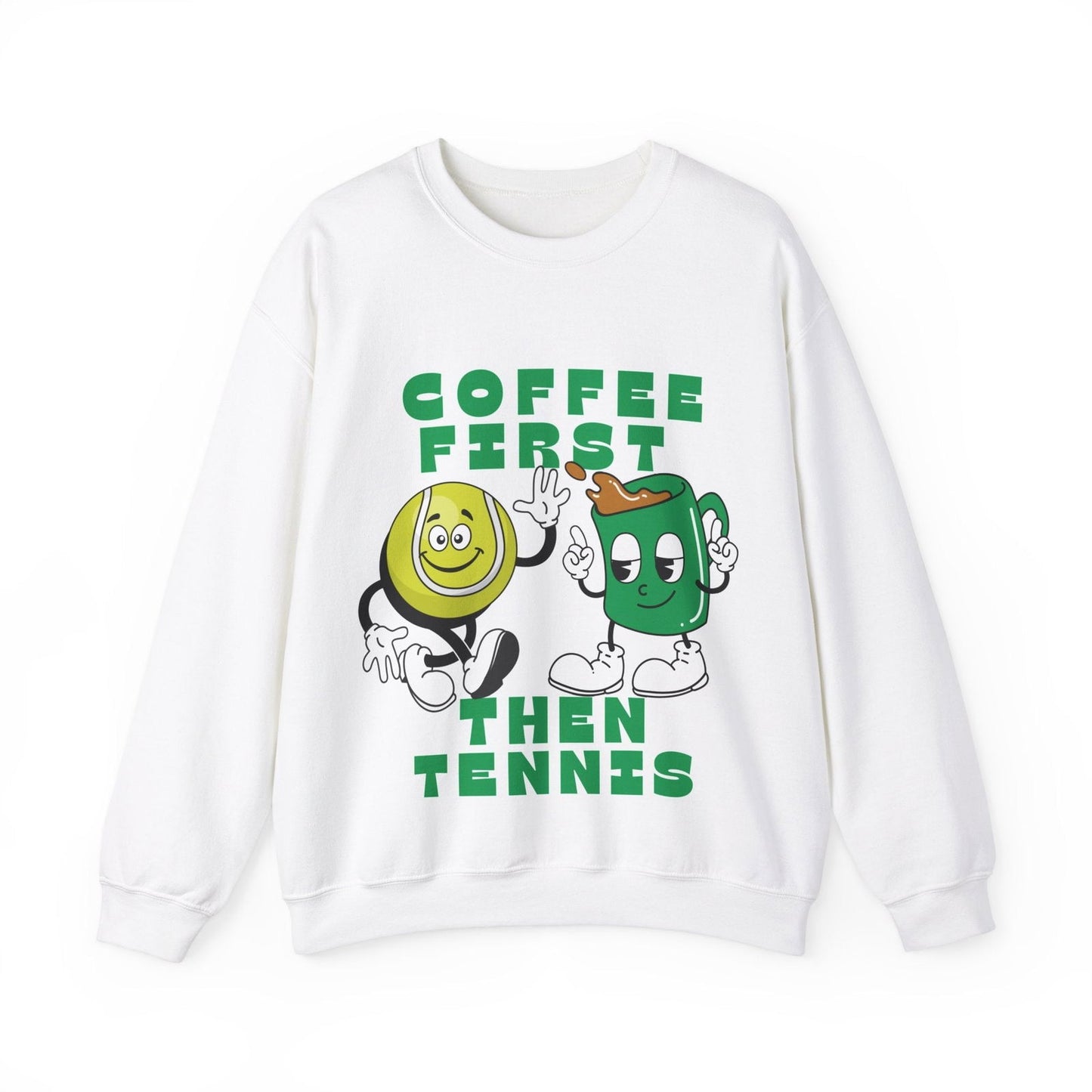 COFFEE FIRST, THEN TENNIS 1 - Tennis Sweatshirt - GRANDSLAM PH