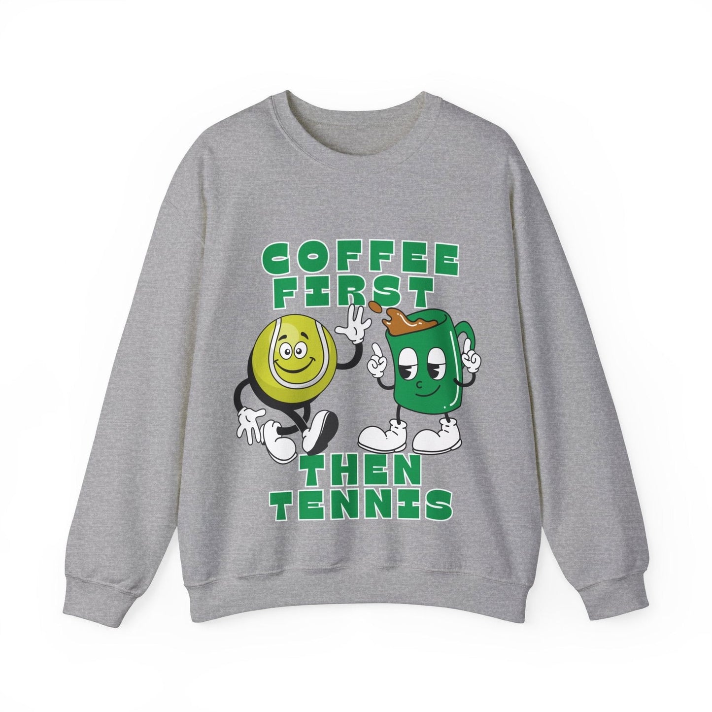 COFFEE FIRST, THEN TENNIS 1 - Tennis Sweatshirt - GRANDSLAM PH