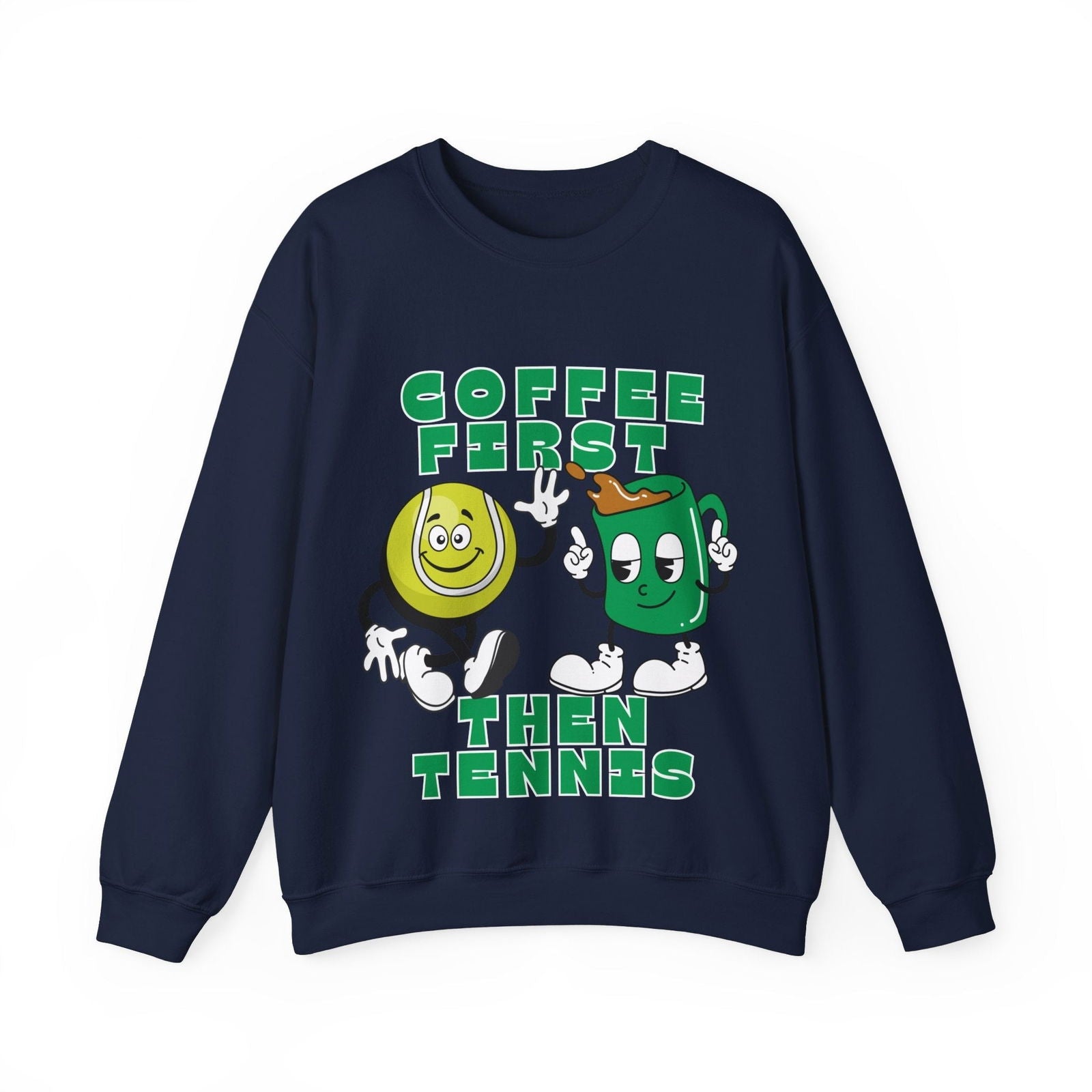 COFFEE FIRST, THEN TENNIS 1 - Tennis Sweatshirt - GRANDSLAM PH