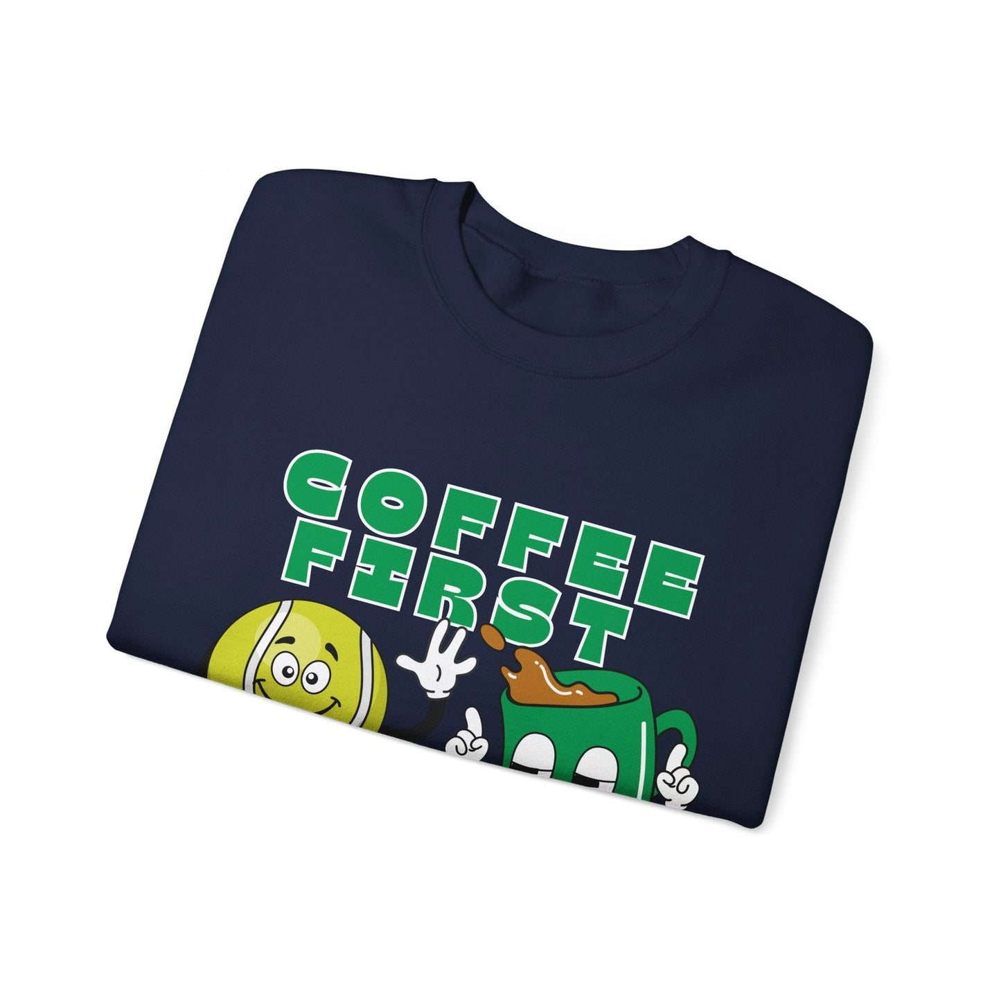 COFFEE FIRST, THEN TENNIS 1 - Tennis Sweatshirt - GRANDSLAM PH