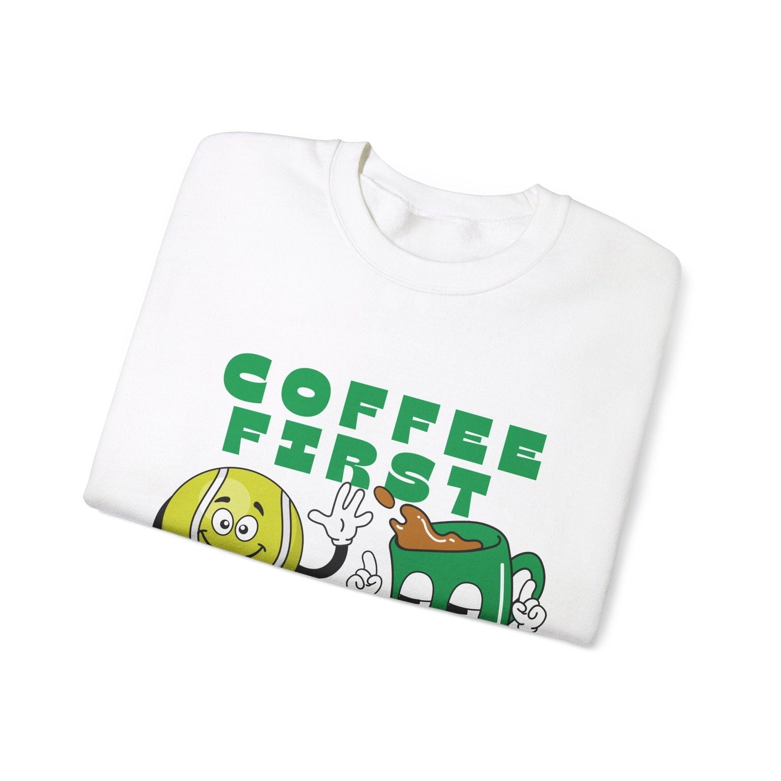 COFFEE FIRST, THEN TENNIS 1 - Tennis Sweatshirt - GRANDSLAM PH