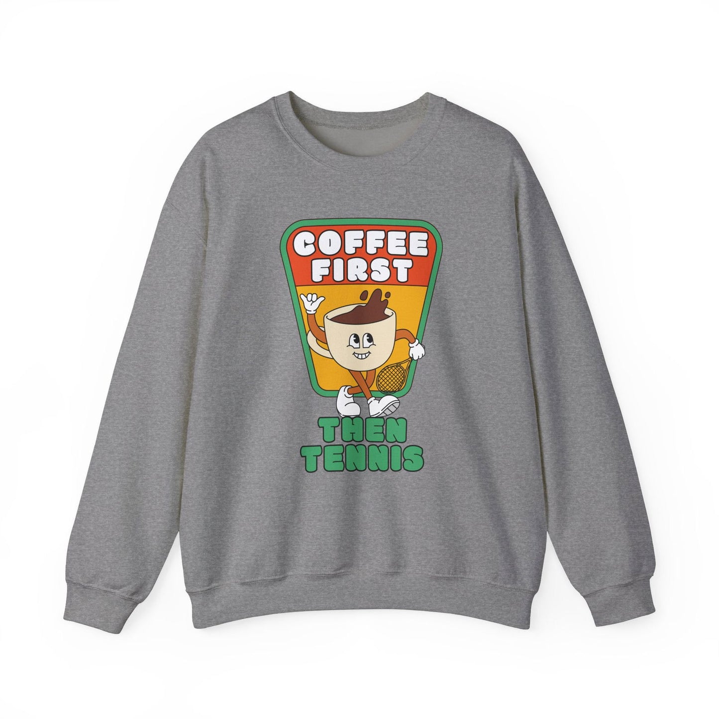 COFFEE FIRST, THEN TENNIS 2 - Tennis Sweatshirt - GRANDSLAM PH
