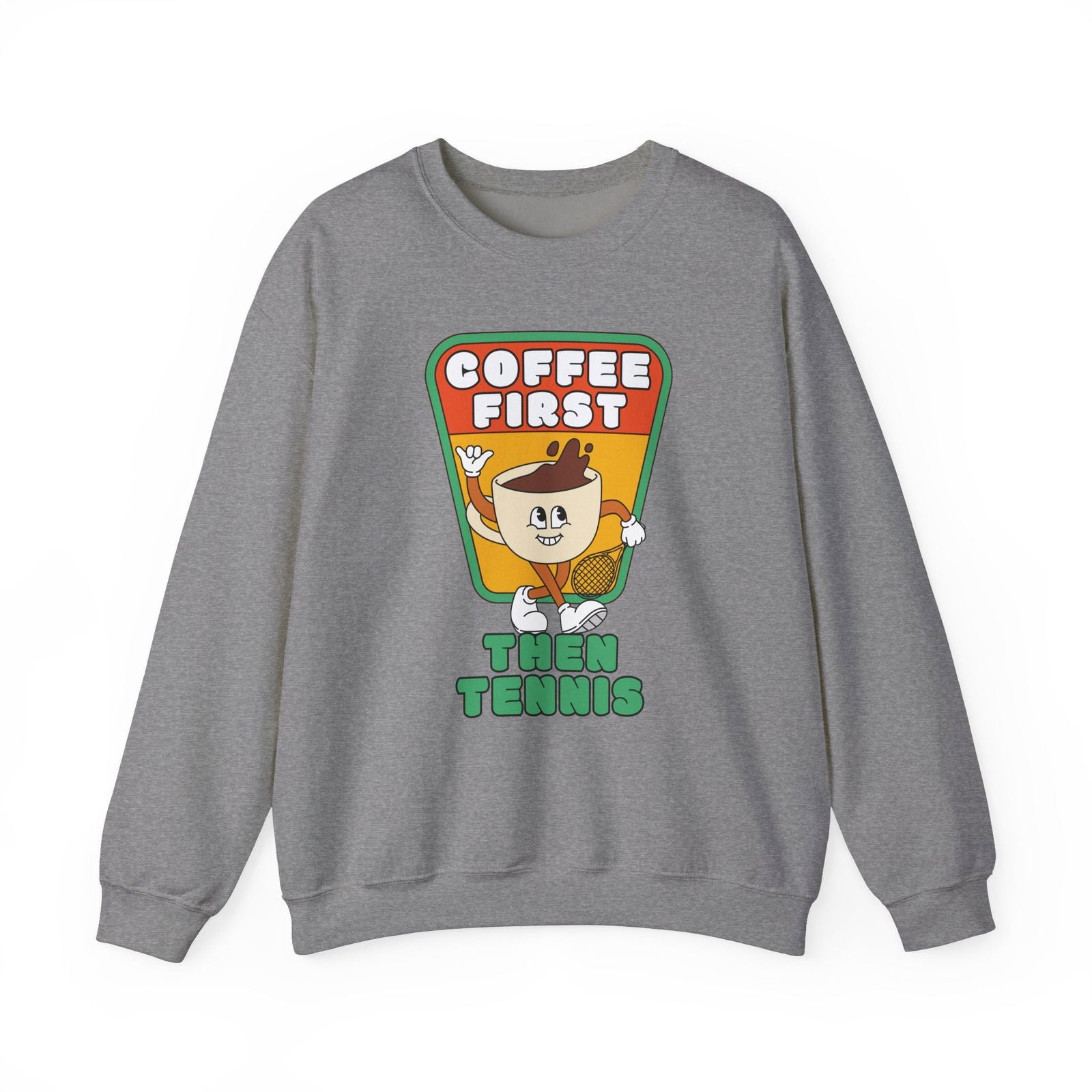 COFFEE FIRST, THEN TENNIS 2 - Tennis Sweatshirt - GRANDSLAM PH
