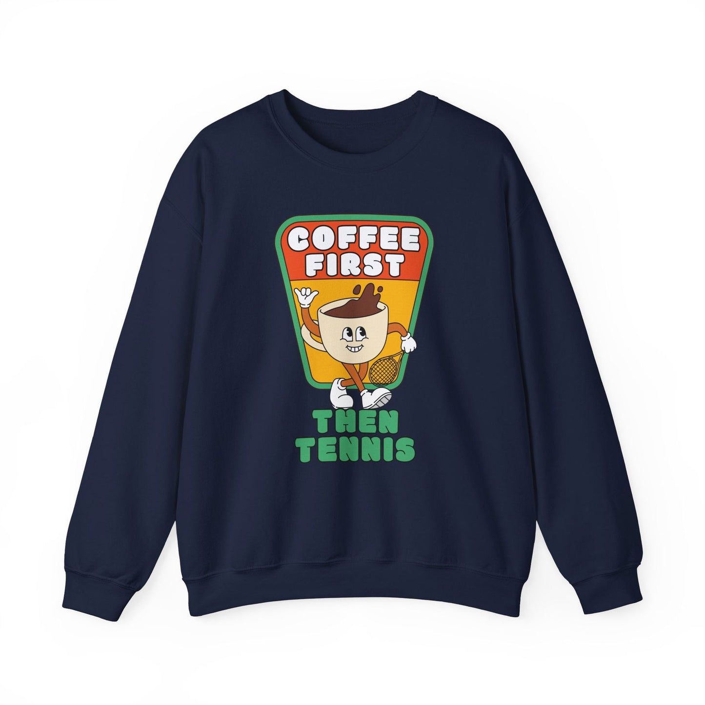COFFEE FIRST, THEN TENNIS 2 - Tennis Sweatshirt - GRANDSLAM PH