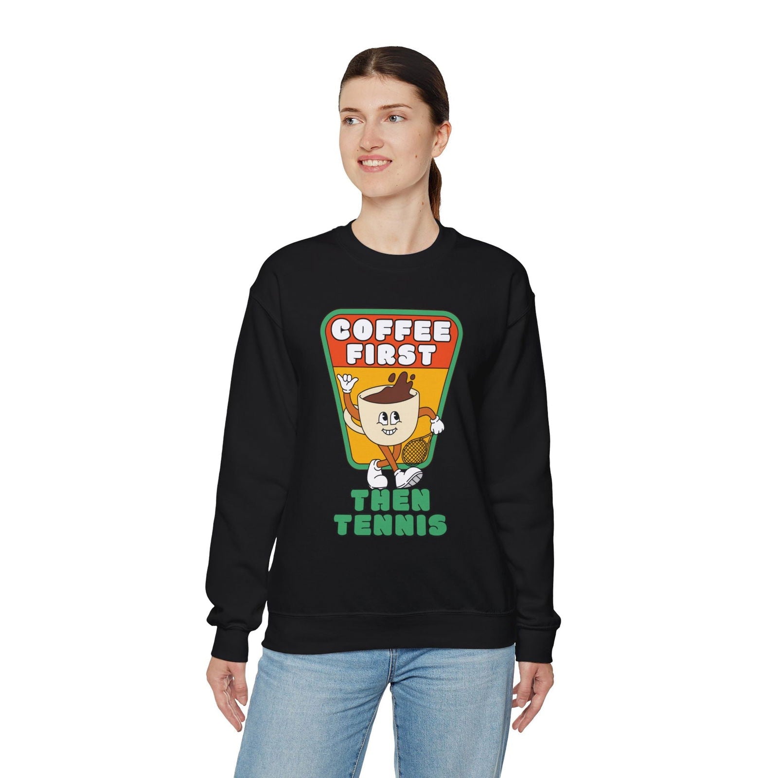 COFFEE FIRST, THEN TENNIS 2 - Tennis Sweatshirt - GRANDSLAM PH
