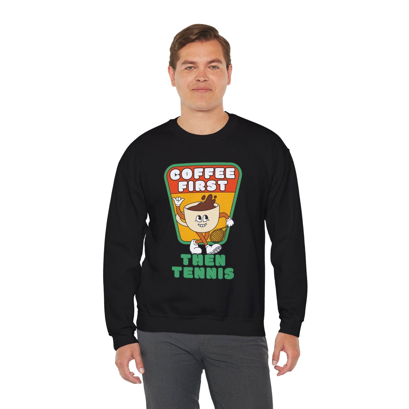COFFEE FIRST, THEN TENNIS 2 - Tennis Sweatshirt - GRANDSLAM PH