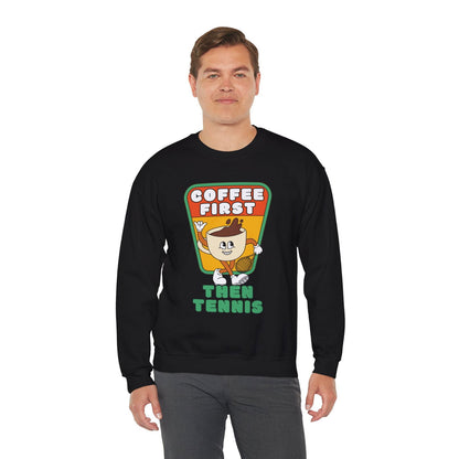 COFFEE FIRST, THEN TENNIS 2 - Tennis Sweatshirt - GRANDSLAM PH