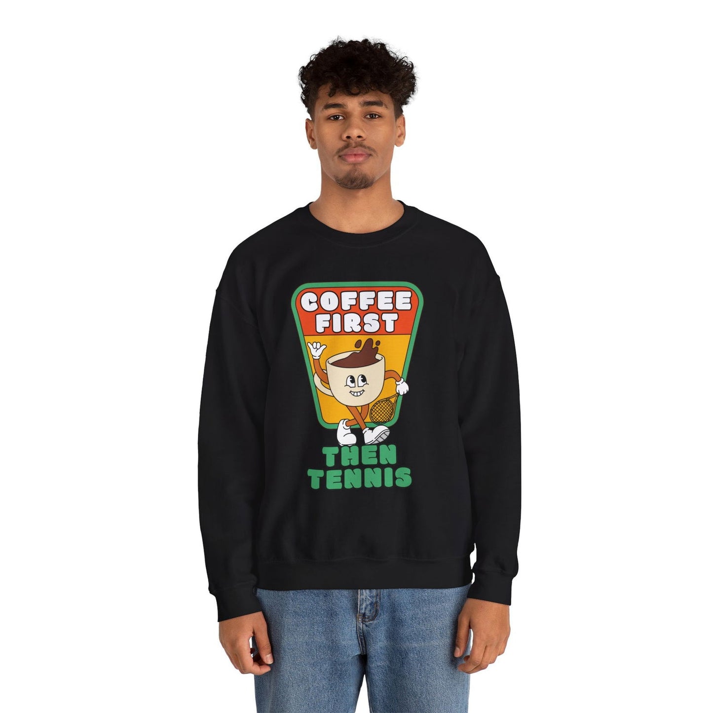 COFFEE FIRST, THEN TENNIS 2 - Tennis Sweatshirt - GRANDSLAM PH