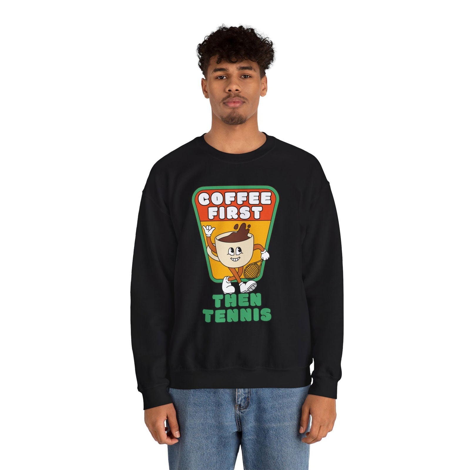 COFFEE FIRST, THEN TENNIS 2 - Tennis Sweatshirt - GRANDSLAM PH