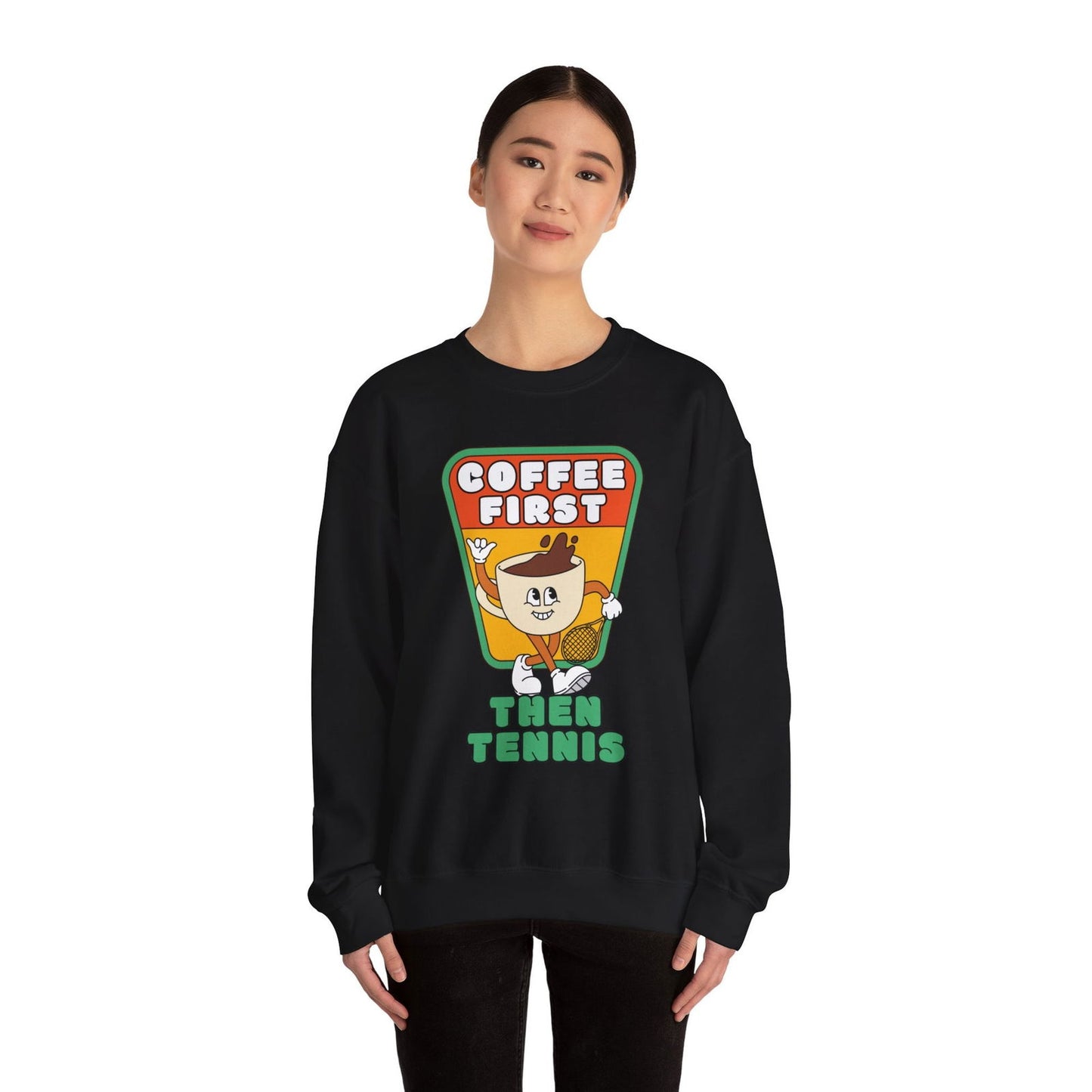 COFFEE FIRST, THEN TENNIS 2 - Tennis Sweatshirt - GRANDSLAM PH