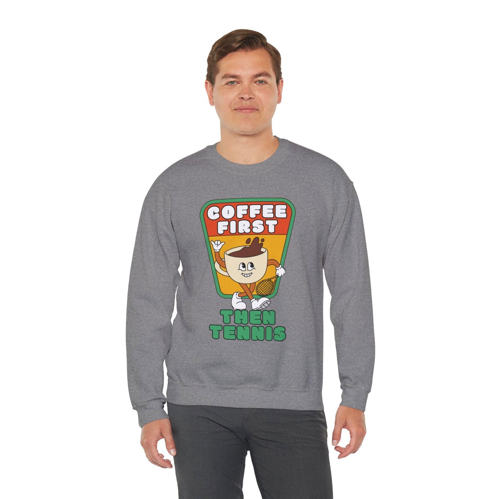 COFFEE FIRST, THEN TENNIS 2 - Tennis Sweatshirt - GRANDSLAM PH