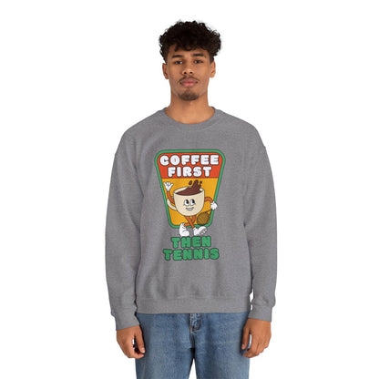 COFFEE FIRST, THEN TENNIS 2 - Tennis Sweatshirt - GRANDSLAM PH